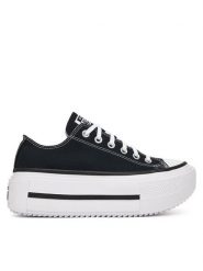 Converse Trampki Chuck Taylor All Star Lift Double Stack Platform A15490C Czarny. Czarne trampki i tenisówki damskie Converse, bez wzorów, z materiału. Za 419.99 zł.