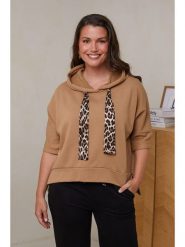 Curvy Lady Bluza w kolorze jasnobrązowym rozmiar: 40/42. Brązowe bluzy z kapturem damskie Curvy Lady, z bawełny. Za 131.74 zł.