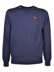 U.S. Polo Assn. Sweter w kolorze granatowym rozmiar: 3XL. Niebieskie swetry męskie U.S. Polo Assn., s, bez wzorów, z bawełny, bez kołnierzyka. Za 105.88 zł.
