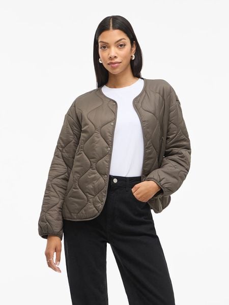 Vila Kurtka przejściowa "Vidune" w kolorze szarobrązowym rozmiar: 34. Brązowe kurtki damskie Vila, bez wzorów, bez kaptura. Za 130.81 zł.