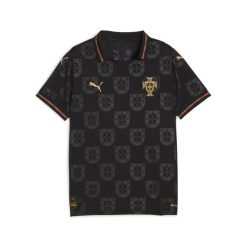 Młodzieżowa koszulka Portugalia 25/26 Special Edition Eusébio PUMA. Brązowa bluzki damskie Puma, m, bez wzorów, bez kołnierzyka. Za 339.00 zł.