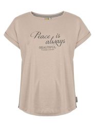 Roadsign Koszulka w kolorze beżowym rozmiar: XXL. Brązowe bluzki damskie Roadsign, xxl, bez wzorów, z bawełny, bez kołnierzyka, bez ramiączek. Za 47.94 zł.