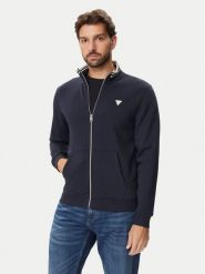 Guess Bluza M6BQ52 K6169 Granatowy Slim Fit. Niebieskie bluzy bez kaptura męskie Guess, m. Za 434.99 zł.