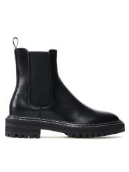 ONLY Shoes Sztyblety Chelsea Boot 15238755 Czarny. Czarne botki damskie ONLY Shoes, ze skóry, bez obcasa, na płaskiej podeszwie, bez zapięcia. Za 189.99 zł.