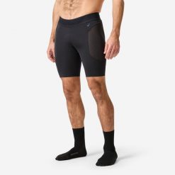 Spodenki pod szorty na rower MTB męskie Rockrider 900. Czarne szorty męskie ROCKRIDER, bez wzorów, z elastanu. Za 149.99 zł.