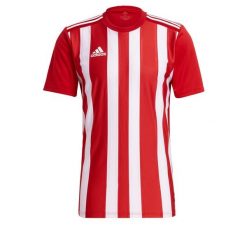 Koszulka męska adidas Striped 21 Jersey. Białe t-shirty sportowe męskie Adidas, m, z jersey, bez ramiączek, do piłki nożnej. Za 86.00 zł.