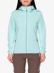 Bluza polarowa damska CMP Glentra Jacket. Niebieskie bluzy z kapturem damskie CMP, m, z elastanu. Za 384.99 zł.
