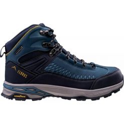 Buty trekkingowe męskie Elbrus Engen MID WP GR. Niebieskie buty trekkingowe męskie ELBRUS, bez zapięcia. Za 579.30 zł.