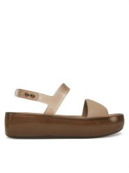 Melissa Sandały Float Platform 36066 Écru. Sandały damskie Melissa, bez wzorów, z tworzywa sztucznego, bez obcasa, na płaskiej podeszwie. Za 399.99 zł.