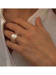 Les Petites Précieuses Pozłacany pierścionek z cyrkonią rozmiar: 58. Żółte pierścionki damskie Les Petites Précieuses, z cyrkonią, pozłacane. Za 351.38 zł.