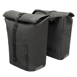 Rower - Podwójna torba Virgil, czarna. Czarne torebki klasyczne damskie RACKTIME, bez wzorów, bez dodatków. Za 524.20 zł.