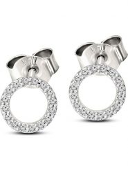 Vittoria Jewels Złote kolczyki-wkrętki z diamentami rozmiar: onesize. Szare kolczyki damskie Vittoria Jewels, z diamentem, złote. Za 985.95 zł.