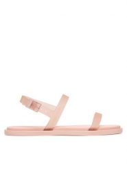 Calvin Klein Sandały Jelly Sandal Sling Mat Tran Tpu HW0HW02969 Beżowy. Brązowe sandały damskie CALVIN KLEIN, bez wzorów, z syntetyku, bez obcasa, na płaskiej podeszwie. Za 289.99 zł.