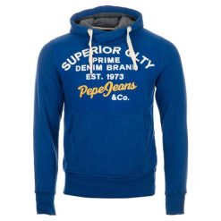 Pepe Jeans bluza męska Whesley M, niebieski. Niebieskie bluzy z kapturem męskie Pepe Jeans, m, z jeansu. W wyprzedaży za 272.00 zł.