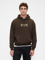 GAP Bluza w kolorze ciemnobrązowym rozmiar: XXL. Brązowe bluzy z kapturem męskie GAP, xxl. Za 162.87 zł.
