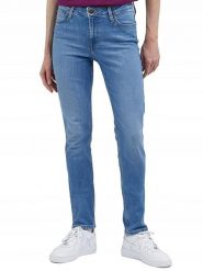 Lee Dżinsy - Skinny fit - w kolorze niebieskim rozmiar: W27/L31. Niebieskie jeansy damskie Lee, z podwyższonym stanem. Za 221.95 zł.