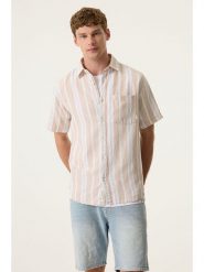 Garcia Koszula - Regular fit - w kolorze beżowym rozmiar: XXL. Brązowe koszule męskie Garcia, xxl, bez wzorów, bez kołnierzyka, bez ramiączek. Za 91.99 zł.