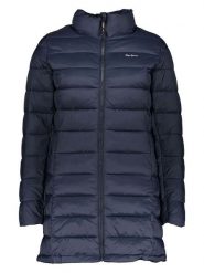 Pepe Jeans Płaszcz pikowany w kolorze granatowym rozmiar: S. Niebieskie płaszcze damskie Pepe Jeans, s, bez wzorów, z jeansu. Za 184.46 zł.