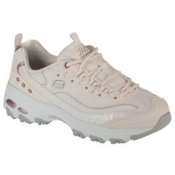Buty sportowe Sneakersy damskie, D'Lites Ladies Night. Białe buty sportowe na co dzień damskie Skechers, bez wzorów, z materiału, trekkingowe. Za 399.99 zł.