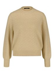 TAIFUN Sweter w kolorze beżowym rozmiar: 46. Brązowe swetry klasyczne damskie Taifun, z wełny, bez kołnierzyka. Za 127.35 zł.