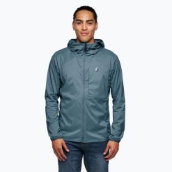 Kurtka softshell męska Black Diamond Alpine Start. Niebieskie kurtki męskie Black Diamond, m, bez wzorów, z softshellu, bez kaptura. Za 529.99 zł.