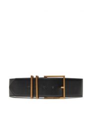 Guess Pasek Damski BW7846 P3460 Czarny. Czarne paski damskie Guess, z aplikacjami, ze skóry. Za 189.99 zł.