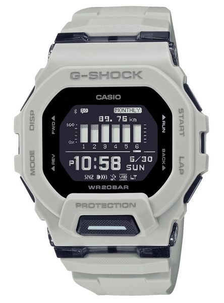 Zegarek męski Casio GBD-200UU-9ER, Quartz, 46mm, 20ATM. Czarne, cyfrowe zegarki męskie Casio, szklane. Za 652.85 zł.