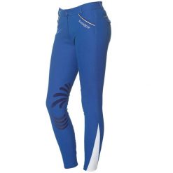 Damskie spodnie do jazdy konnej Flags&Cup Cayenne. Niebieskie spodnie materiałowe damskie FLAGS&CUP, bez wzorów, z bawełny. Za 448.00 zł.