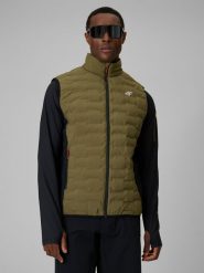 4F Bezrękawnik trekkingowy z wypełnieniem Primaloft Silver męski - khaki M. Brązowe kamizelki męskie 4f, l, z materiału. Za 349.99 zł.