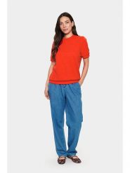 SAINT TROPEZ Bluza w kolorze czerwonym rozmiar: S. Czerwone bluzy bez kaptura damskie Saint Tropez, s. Za 84.21 zł.