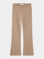 NAME IT Spodnie materiałowe 13177337 Beżowy Bootcut Fit. Brązowe spodnie dziewczęce Name it, z materiału. Za 119.99 zł.