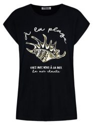 Sublevel Koszulka w kolorze czarnym rozmiar: L. Czarne bluzki damskie Sublevel, l, bez wzorów, bez kołnierzyka. Za 43.99 zł.