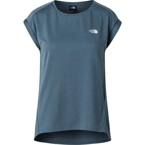 Koszulka treningowa damska The North Face NF0A8BS2L9L. Niebieskie t-shirty damskie The North Face, l, bez wzorów, ze skóry, bez kołnierzyka. Za 292.00 zł.