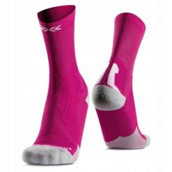 Skarpety unisex X-Socks Bike Perform Crew Power Purple V114. Czerwone skarpetki męskie X-Socks, bez wzorów. Za 119.99 zł.