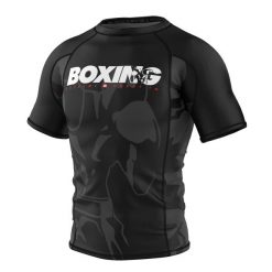Koszulka Męska na siłownię rashguard MMA EXTREME HOBBY BOLD BOXING. Czarne bielizna termoaktywna męska EXTREME HOBBY, m, bez wzorów, z bawełny. Za 199.00 zł.