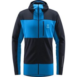 Bluza techniczna męska ROC Spitz Mid Hood. Niebieskie bluzy bez kaptura męskie Haglöfs, m. Za 1,000.00 zł.
