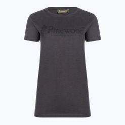 Koszulka damska Pinewood Outdoor Life. Szare bluzki sportowe damskie Pinewood, s, bez wzorów, z bawełny, bez ramiączek. Za 109.99 zł.