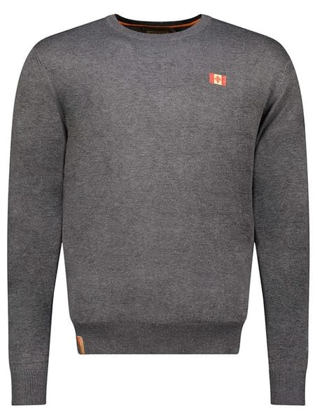 Canadian Peak Sweter "Ferasmeak" w kolorze antracytowym rozmiar: XXL. Czarne swetry męskie Canadian Peak, xxl, bez wzorów, bez kołnierzyka. Za 63.45 zł.