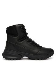 Calvin Klein Trapery Hike Runner Mid Laceup Lth HM0HM02323 Czarny. Czarne buty zimowe męskie CALVIN KLEIN, ze skóry, bez zapięcia. Za 699.99 zł.
