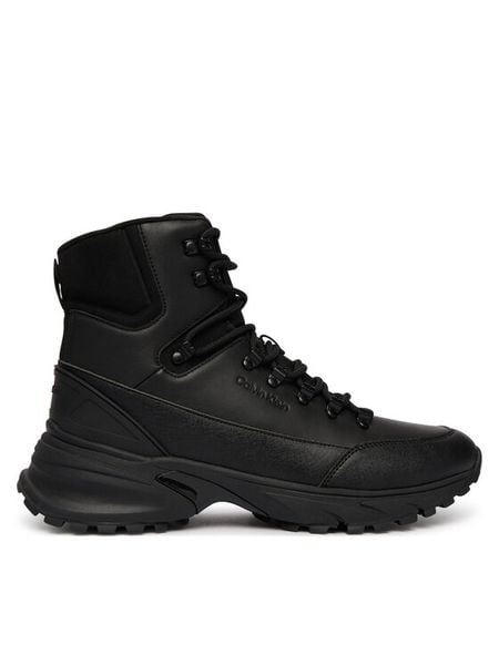 Calvin Klein Trapery Hike Runner Mid Laceup Lth HM0HM02323 Czarny. Czarne buty zimowe męskie CALVIN KLEIN, ze skóry, bez zapięcia. Za 699.99 zł.