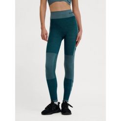 Damskie legginsy bezszwowe z wysokim stanem Hummel Clea. Niebieskie legginsy damskie HUMMEL, bez wzorów. Za 171.15 zł.
