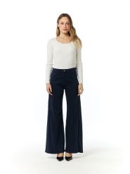 Tamba Dżinsy - Flared fit - w kolorze granatowym rozmiar: 38. Niebieskie jeansy damskie Tamba, z podwyższonym stanem. Za 160.96 zł.