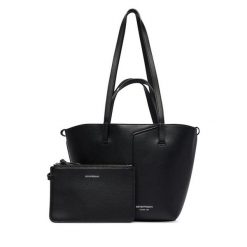 Torebka Emporio Armani. Czarne torebki klasyczne damskie Emporio Armani, bez wzorów, bez dodatków. Za 2,069.00 zł.