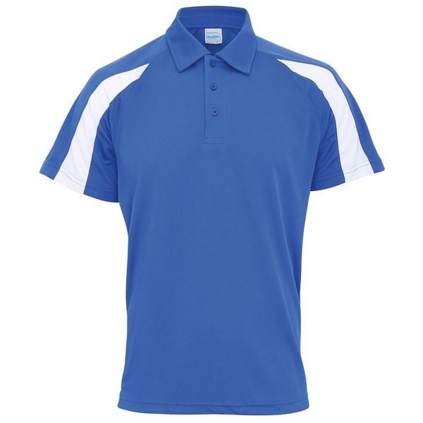 Męska Kontrastowa Koszulka Polo. Brązowe koszulki polo męskie JUST COOL, l, bez wzorów, z materiału, bez ramiączek. Za 112.99 zł.