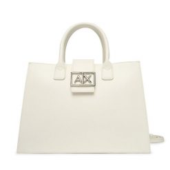 Torebka Armani Exchange. Białe torebki klasyczne damskie Armani Exchange, bez wzorów, bez dodatków. Za 759.99 zł.