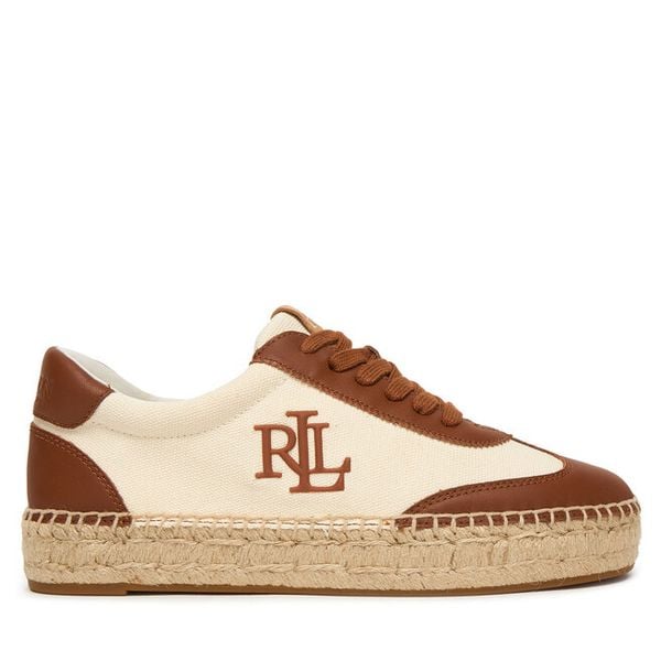 Espadryle LAUREN RALPH LAUREN. Białe espadryle damskie Lauren Ralph Lauren, bez wzorów, bez obcasa. Za 729.99 zł.