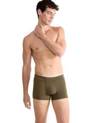 Sloggi Bokserki "SLG" w kolorze khaki rozmiar: XL. Brązowe bokserki męskie Sloggi, bez wzorów. Za 85.95 zł.