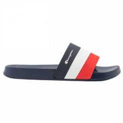 Klapki męskie Champion Slide All American. Niebieskie klapki i japonki męskie CHAMPION, z materiału. Za 152.00 zł.