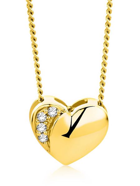 Diamant Exquis Złoty naszyjnik z diamentami - dł. 45 cm rozmiar: onesize. Żółte naszyjniki damskie Diamant Exquis, złote. Za 2,166.99 zł.