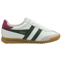 Damskie skórzane buty sportowe Gola Torpedo. Białe buty sportowe na co dzień damskie Gola, bez wzorów, z gumy, trekkingowe. Za 425.70 zł.